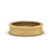 Concave Mens Wedding Ring